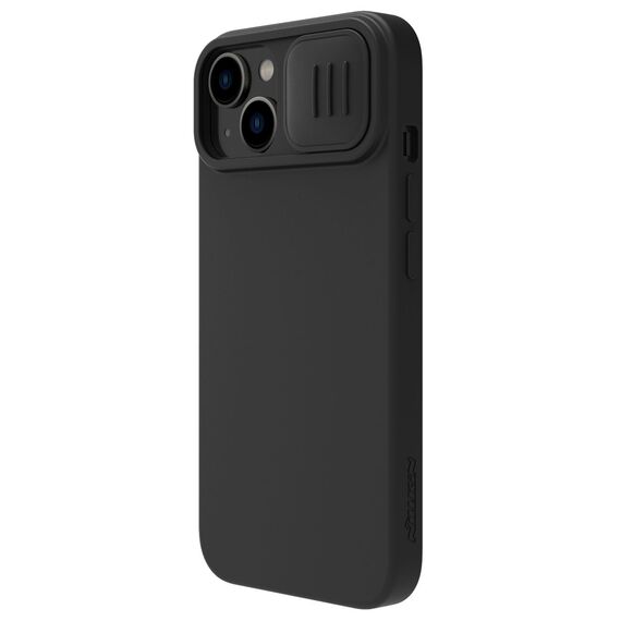 Nillkin CamShield Magnetic Silicone Case iPhone 14 Plus Magnetic MagSafe Cover with Camera Protector Black | Techbox
