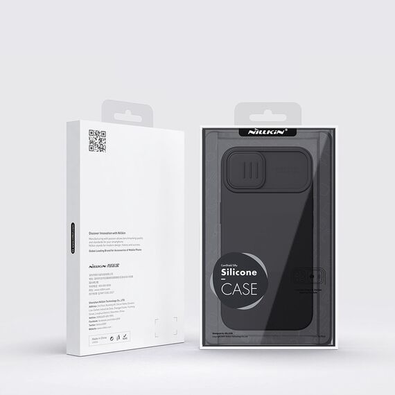 Nillkin CamShield Silky Silicone Case iPhone 14 Plus case with camera cover green | Techbox