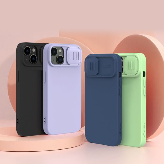 Nillkin CamShield Silky Silicone Case iPhone 14 Plus Case with Camera Protector Blue | Techbox