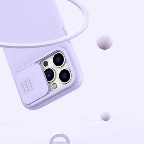 Nillkin CamShield Silky Silicone Case iPhone 14 Pro Max Silicone Cover with Camera Protector Blue | Techbox