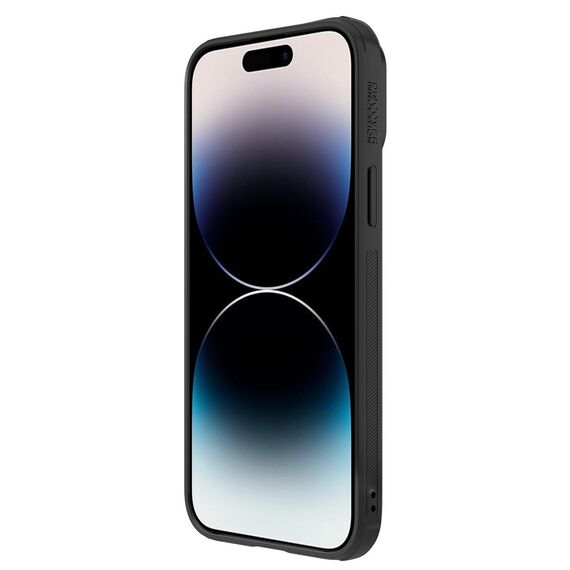 Nillkin Synthetic Fiber S Case iPhone 14 Pro case with camera cover, black | Techbox