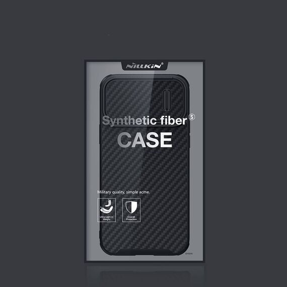 Nillkin Synthetic Fiber S Case iPhone 14 Pro Max case with camera cover, black | Techbox