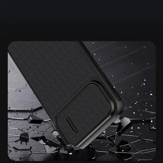 Nillkin Textured S Case for iPhone 14, armored cover with camera cover, blue | Techbox