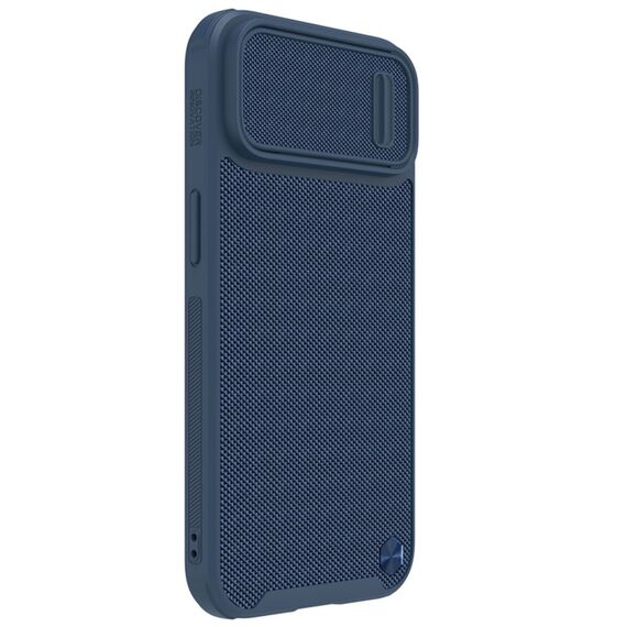 Nillkin Textured S Case for iPhone 14 Plus, armored cover with camera cover, blue | Techbox