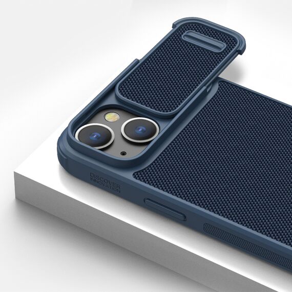 Nillkin Textured S Case for iPhone 14 Plus, armored cover with camera cover, blue | Techbox