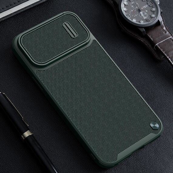 Nillkin Textured S Case for iPhone 14 Plus, armored cover with camera cover, blue | Techbox