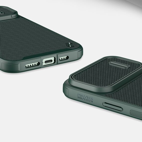 Nillkin Textured S Case iPhone 14 Pro Max armored cover with camera cover dark green | Techbox