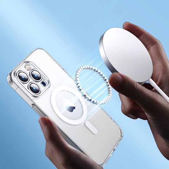 Joyroom 14D Magnetic Case Magnetic Case for iPhone 14 Plus Compatible with MagSafe transparent (JR-14D7) | Techbox