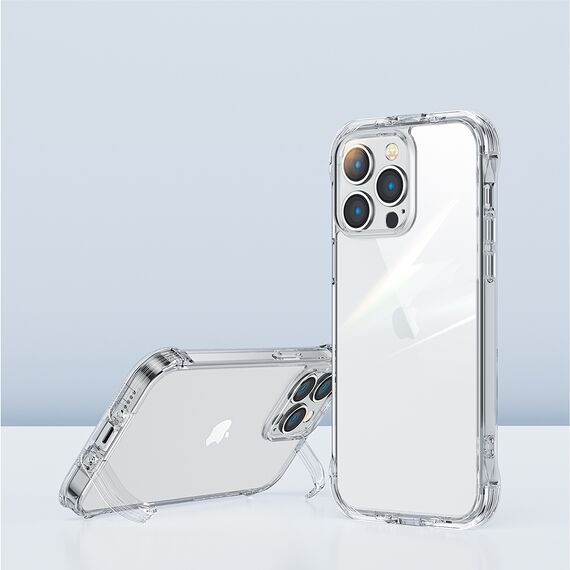 Joyroom Defender Series Case Cover for iPhone 14 Pro Max Armored Hook Cover Stand Clear (JR-14H4) - Apple Cases - Cases - Techbox