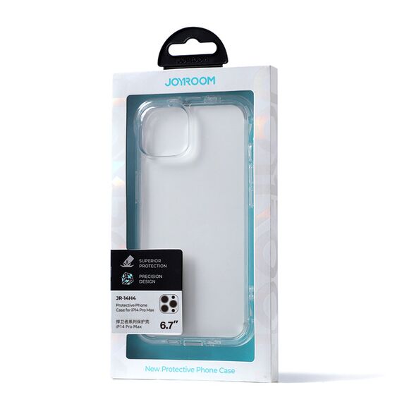 Joyroom Defender Series Case Cover for iPhone 14 Pro Max Armored Hook Cover Stand Clear (JR-14H4) - Apple Cases - Cases - Techbox