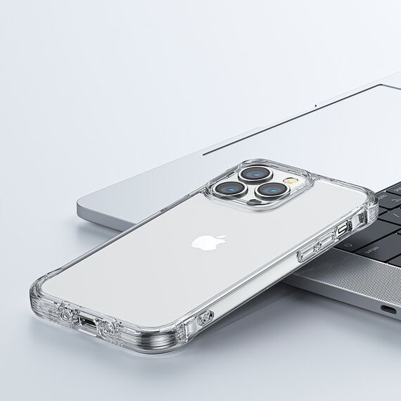 Joyroom Defender Series Case Cover for iPhone 14 Pro Max Armored Hook Cover Stand Clear (JR-14H4) - Apple Cases - Cases - Techbox