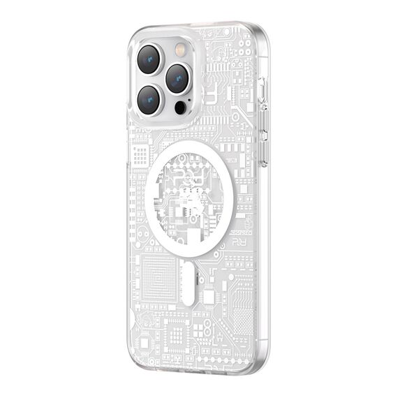 Kingxbar PQY Geek Series magnetic case for iPhone 14 Plus MagSafe silver | Techbox