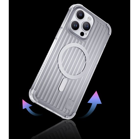 Kingxbar PQY Go Out Series magnetic case for iPhone 14 Plus MagSafe silver - Apple Cases - Cases - Techbox