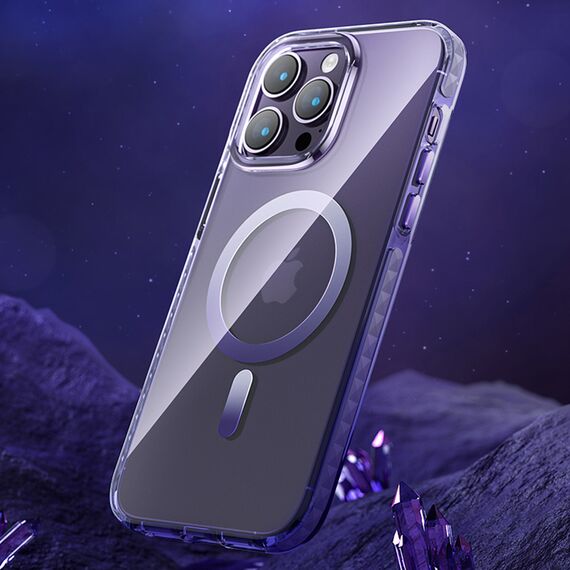 Kingxbar PQY Ice Crystal Series magnetic case for iPhone 14 Pro MagSafe gray | Techbox