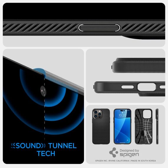 Spigen Liquid Air iPhone 14 Pro Case - Matte Black | Techbox