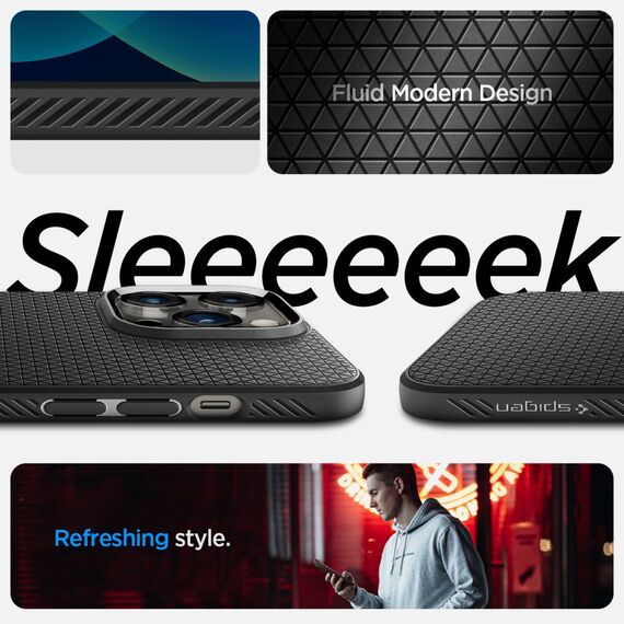 Spigen Liquid Air iPhone 14 Pro Case - Matte Black | Techbox