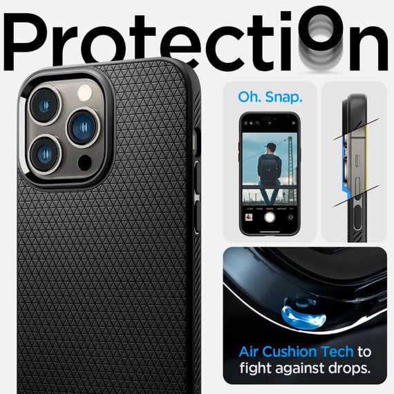 Spigen Liquid Air iPhone 14 Pro Case - Matte Black | Techbox