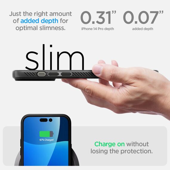 Spigen Liquid Air iPhone 14 Pro Case - Matte Black | Techbox