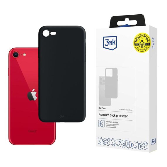 Apple iPhone SE 2020/2022 - 3mk Matt Case black - Uncategorized Cases (2) - Cases - Techbox