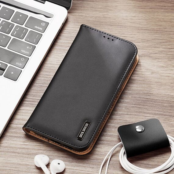Dux Ducis Hivo Leather Flip Cover Genuine Leather Wallet for Cards and Documents iPhone 14 Pro Max Brown | Techbox