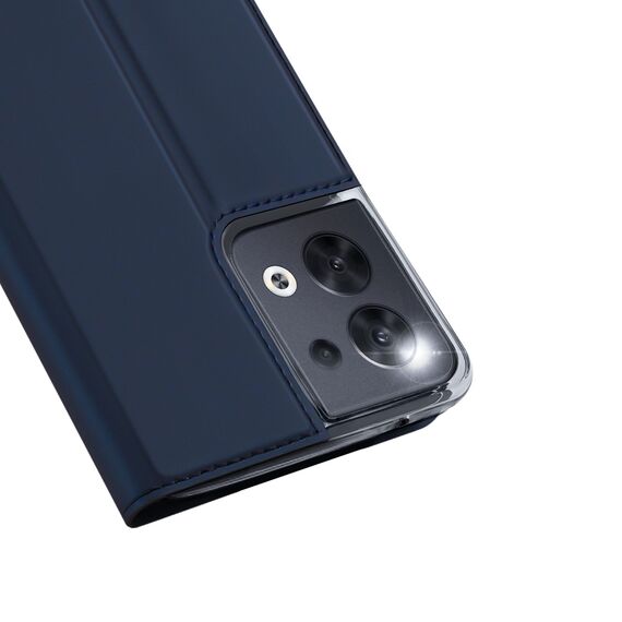 Dux Ducis Skin Pro case for Oppo Reno 8 flip cover card wallet stand blue | Techbox