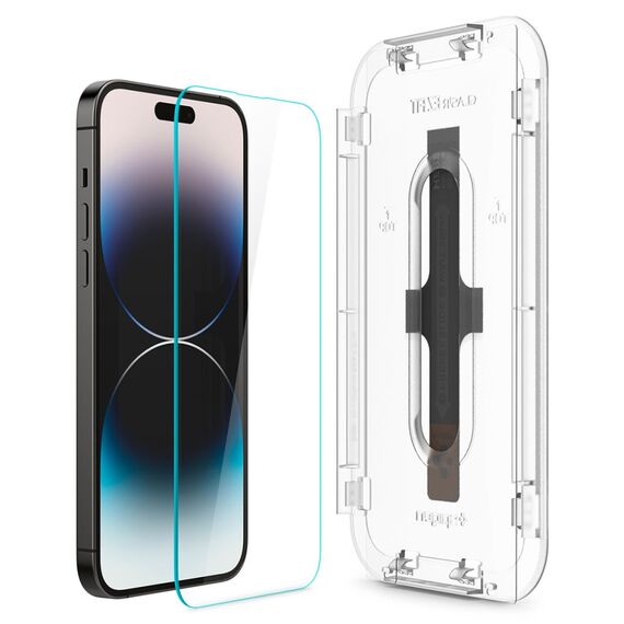 TEMPERED GLASS Spigen GLAS.TR "EZ FIT" 2-PACK IPHONE 14 PRO MAX CLEAR - Apple iPhone - Screen & Camera Protection - Techbox