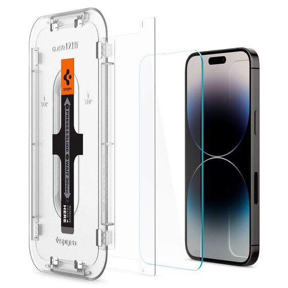 TEMPERED GLASS Spigen GLAS.TR "EZ FIT" 2-PACK IPHONE 14 PRO MAX CLEAR - Apple iPhone - Screen & Camera Protection - Techbox