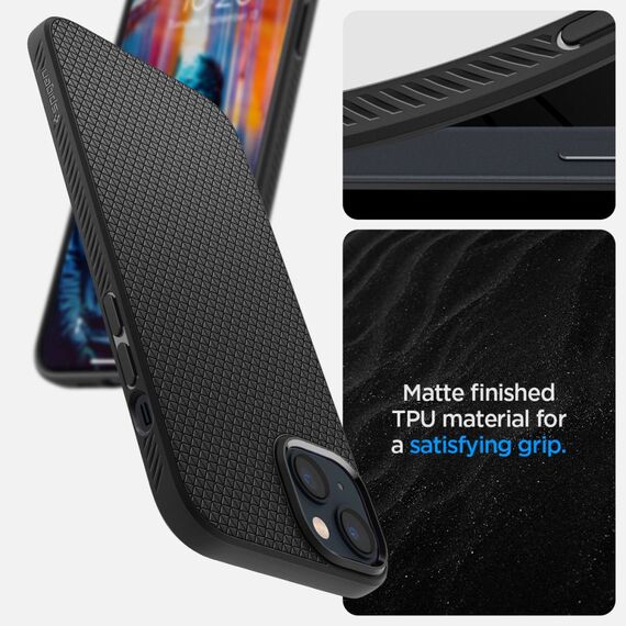 Spigen Liquid Air Case for iPhone 14 Plus - Matte Black | Techbox