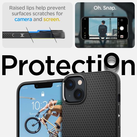 Spigen Liquid Air Case for iPhone 14 Plus - Matte Black | Techbox