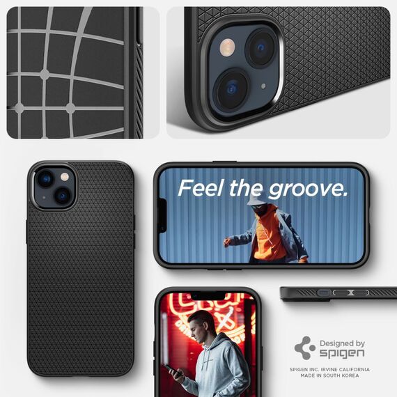 Spigen Liquid Air Case for iPhone 14 Plus - Matte Black | Techbox