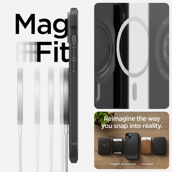 Spigen Rugged Armor Mag Case with MagSafe for iPhone 14 - Matte Black | Techbox