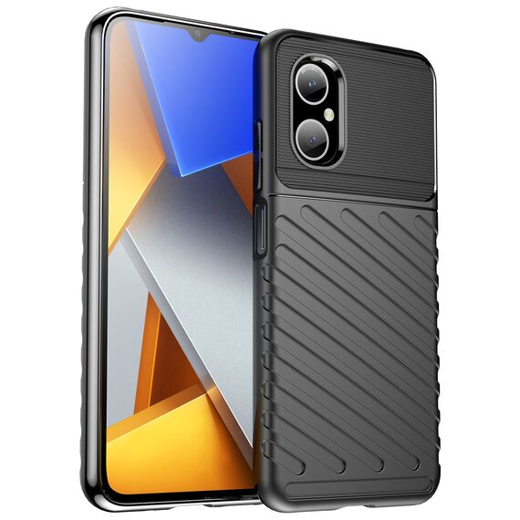 Thunder Case Xiaomi Poco M4 5G silicone armor case black | Techbox