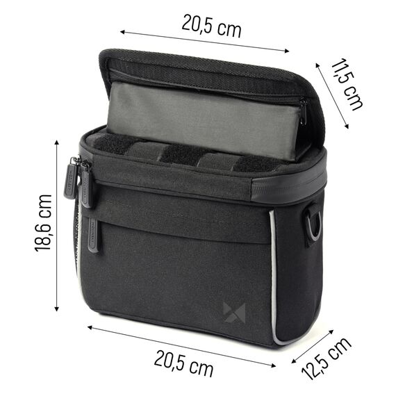 Wozinsky bicycle handlebar bag bike shoulder bag black (WBHBB-01) - Bicycle - Sports & Fitness - Techbox