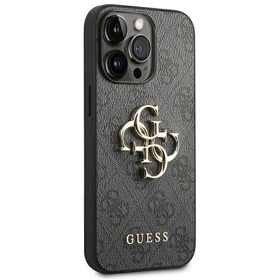 Guess GUHCP14L4GMGGR iPhone 14 Pro 6,1" szary/grey hardcase 4G Big Metal Logo - Apple Cases - Cases - Techbox