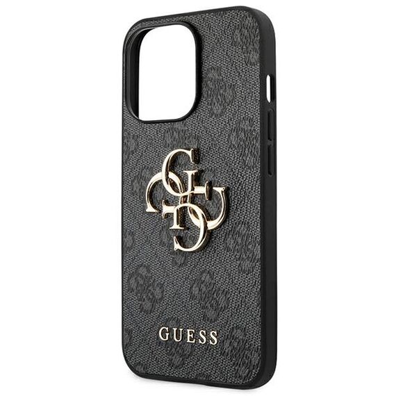Guess GUHCP14L4GMGGR iPhone 14 Pro 6,1" szary/grey hardcase 4G Big Metal Logo - Apple Cases - Cases - Techbox