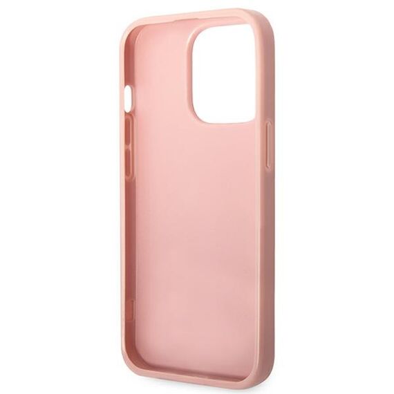 Guess GUHCP14XHGGSHP iPhone 14 Pro Max 6,7" różowy/pink hard case Glitter Script | Techbox