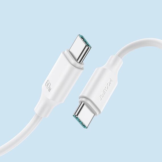 Joyroom Long-Lasting Series A9 USB-C / USB-C PD QC cable 60W 3A 1m - white - Cables & Adapters - Cables & Accessories - Techbox
