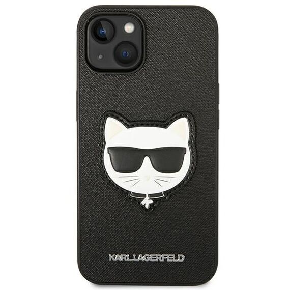 Karl Lagerfeld KLHCP14MSAPCHK iPhone 14 Plus 6,7" hardcase czarny/black Saffiano Choupette Head Patch | Techbox