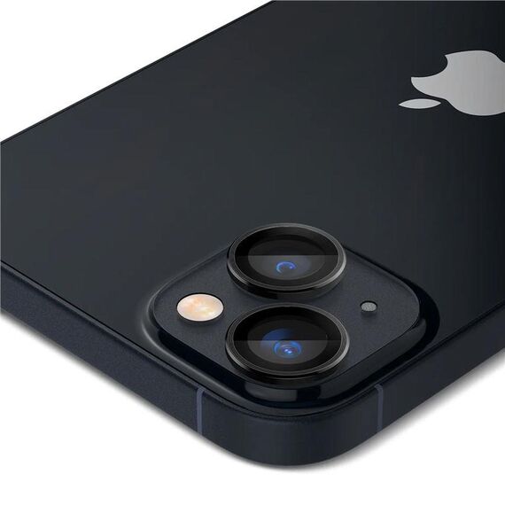 Spigen OPTIK.TR "EZ FIT" CAMERA PROTECTOR 2-PACK IPHONE 14/14 PLUS BLACK COVER - Apple iPhone - Screen & Camera Protection - Techbox