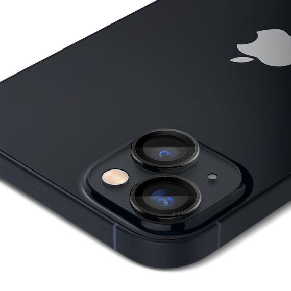 Spigen OPTIK.TR "EZ FIT" CAMERA PROTECTOR 2-PACK IPHONE 14/14 PLUS BLACK COVER - Apple iPhone - Screen & Camera Protection - Techbox