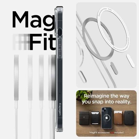 Spigen Ultra Hybrid Mag Case with MagSafe for iPhone 14 Plus - Clear Gray | Techbox
