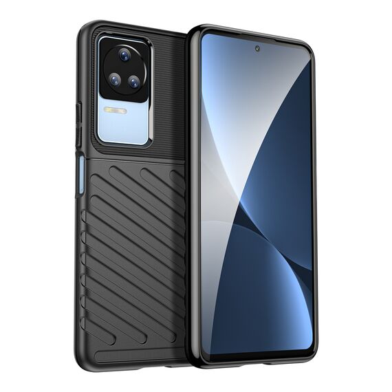 Thunder Case case for Xiaomi Poco F4 5G silicone armor case black | Techbox
