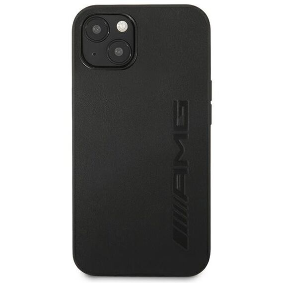 AMG AMHCP14MDOLBK iPhone 14 Plus 6.7 "black / black hardcase Leather Hot Stamped | Techbox