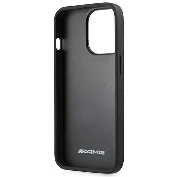 AMG AMHCP14XDOLBK iPhone 14 Pro Max 6.7 "black / black hardcase Leather Hot Stamped - Apple Cases - Cases - Techbox