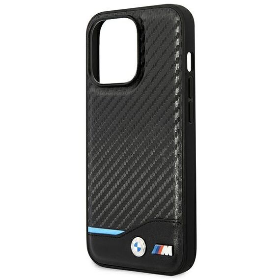 Case BMW BMHCP14L22NBCK iPhone 14 Pro 6.1 "black / black Leather Carbon | Techbox
