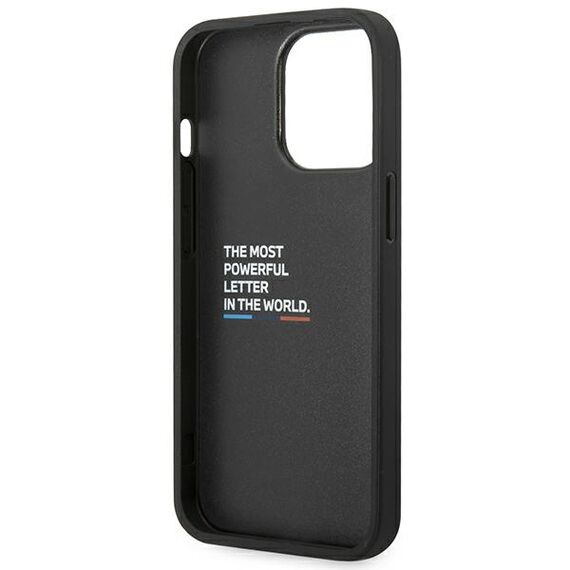 Case BMW BMHCP14L22NBCK iPhone 14 Pro 6.1 "black / black Leather Carbon | Techbox