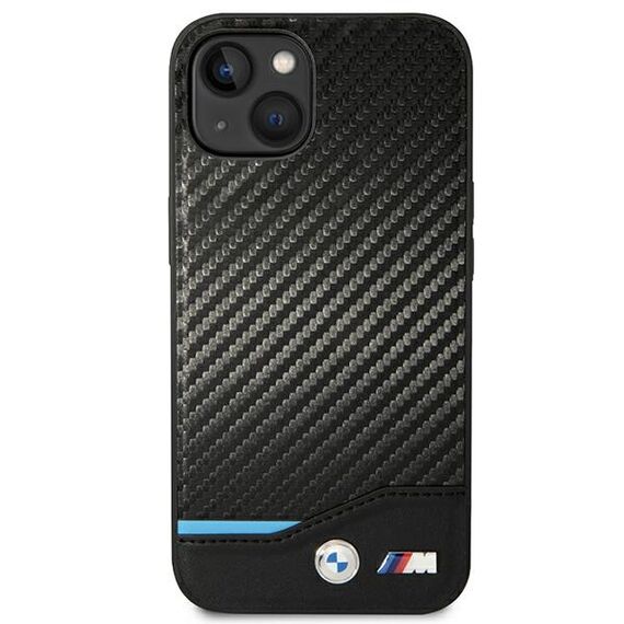 Case BMW BMHCP14M22NBCK iPhone 14 Plus 6.7 "black / black Leather Carbon | Techbox