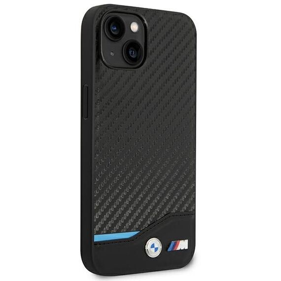 Case BMW BMHCP14M22NBCK iPhone 14 Plus 6.7 "black / black Leather Carbon | Techbox