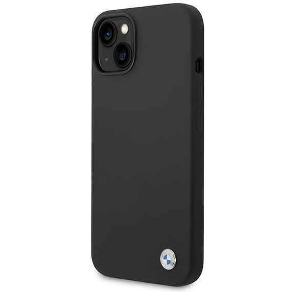 Case BMW BMHCP14MSILBK iPhone 14 Plus 6.7" black/black Silicone Metal Logo - Apple Cases - Cases - Techbox