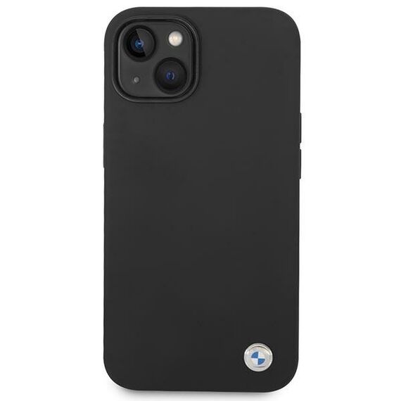 Case BMW BMHCP14MSILBK iPhone 14 Plus 6.7" black/black Silicone Metal Logo - Apple Cases - Cases - Techbox